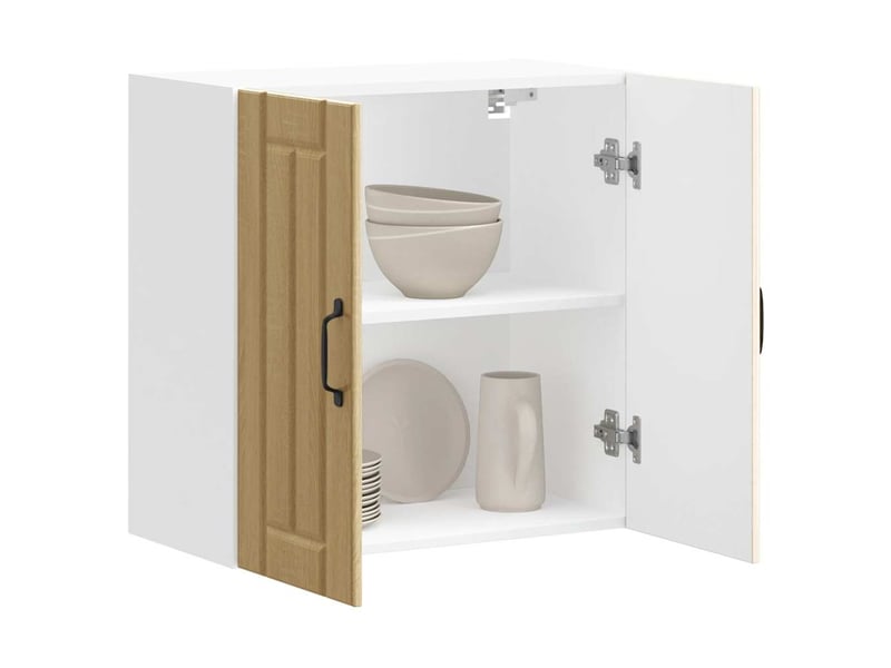  Meuble de rangement, armoire murale de cuisine lucca chêne sonoma bois ingénierie shl5608  - Conforama B