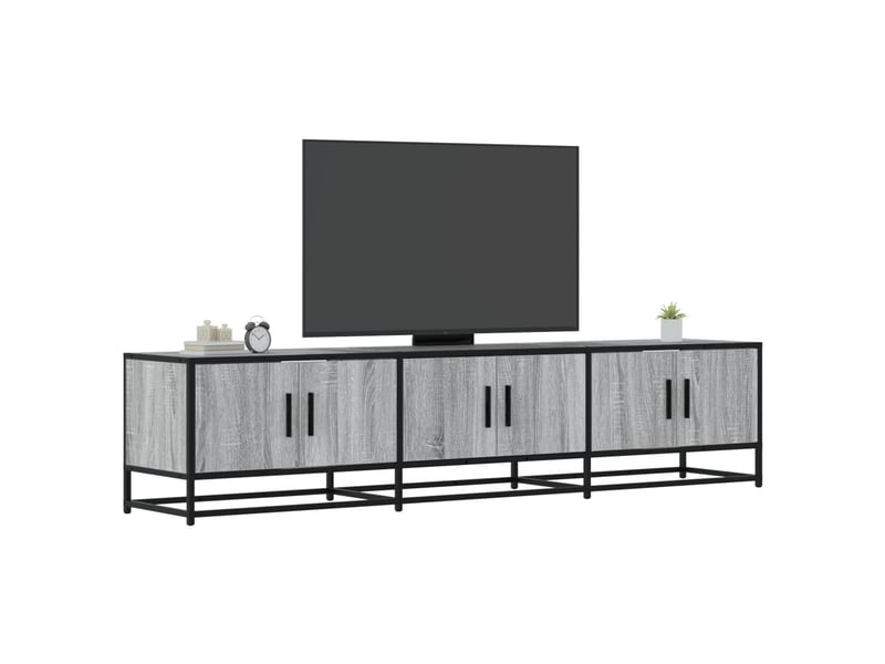  Meuble tv - banc tv - meuble de rangement sonoma gris 180x35x41 cm bois d'ingénierie  - Conforama B