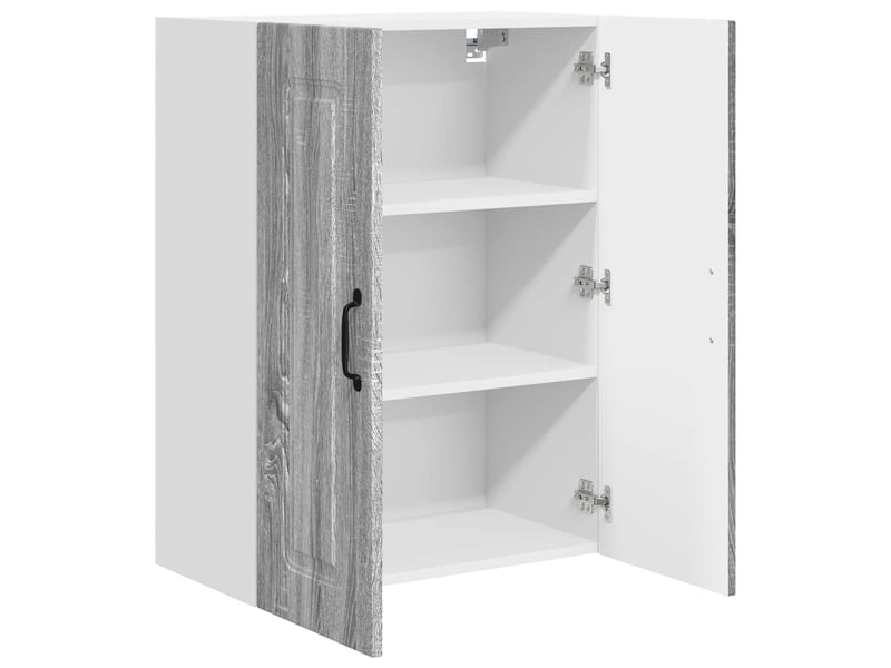  Meuble mural de cuisine | armoire de cuisine gris sonoma 60x31x80cm shl8415  - Conforama E