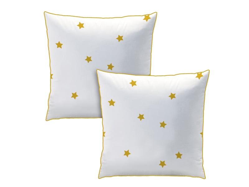  Parure de lit imprimée 100% coton, nuit etoilée 200x200+2x65x65cm  - Conforama D