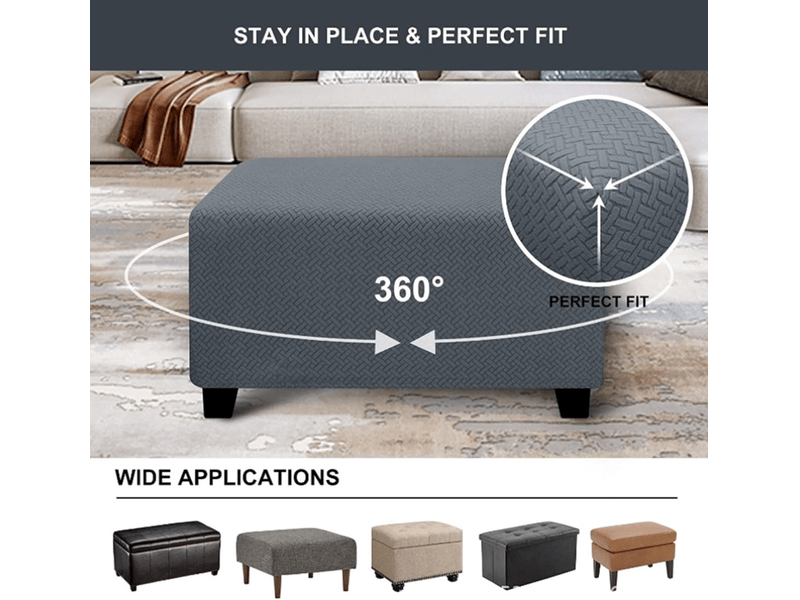  Housse de repose - pieds en forme de m, gris clair, élastique, respirante et lavable, convenant aux tabourets de canapé, tabourets bas, etc. Repose - pi XLH-ZLS-009481MF - Conforama C