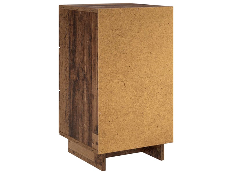  Table de chevet - cabinet de chevet - table de nuit 2 pièces bois ancien 33,5 x 34,5 x 60 cm  - Conforama E