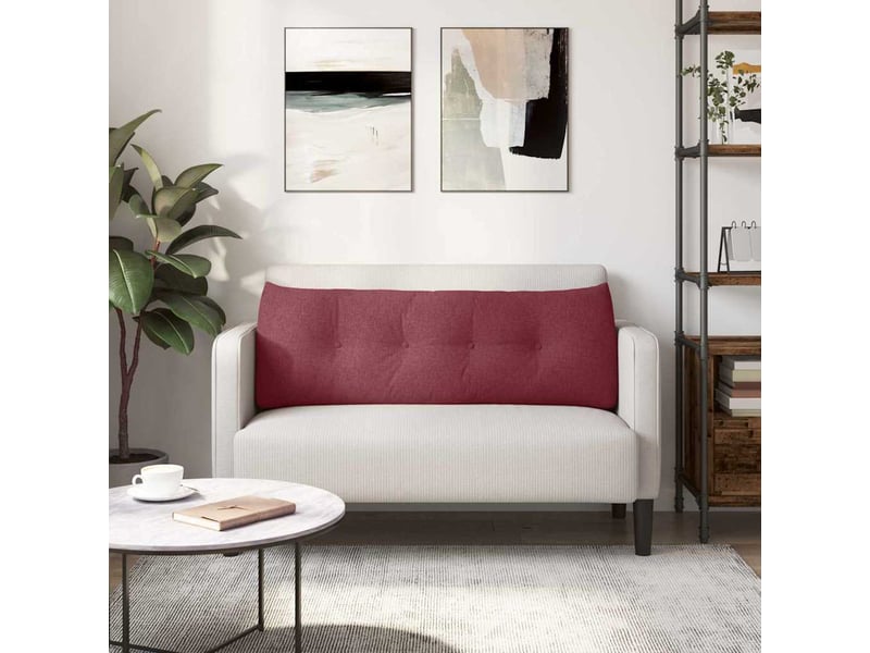  Coussin de dos, coussin de dossier bordeaux 140 x 24 x 50 cm tissu cf54583  - Conforama D