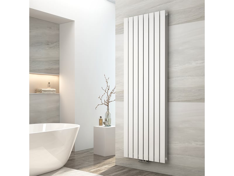  Emke radiateur eau chaude en acier tube plat radiateur mural blanc 180 x 61,6 cm 2166w double couche  - Conforama B