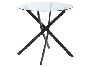 Table basse rond(e) coloris noir <strong>MIVRAY </strong> <strong></strong> - 80 cmx80 cm