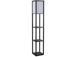 Lampadaire 26x26x160 cm e27 mdf noir