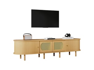Meuble tv coloris naturel 180 cm <strong></strong>  <strong></strong>