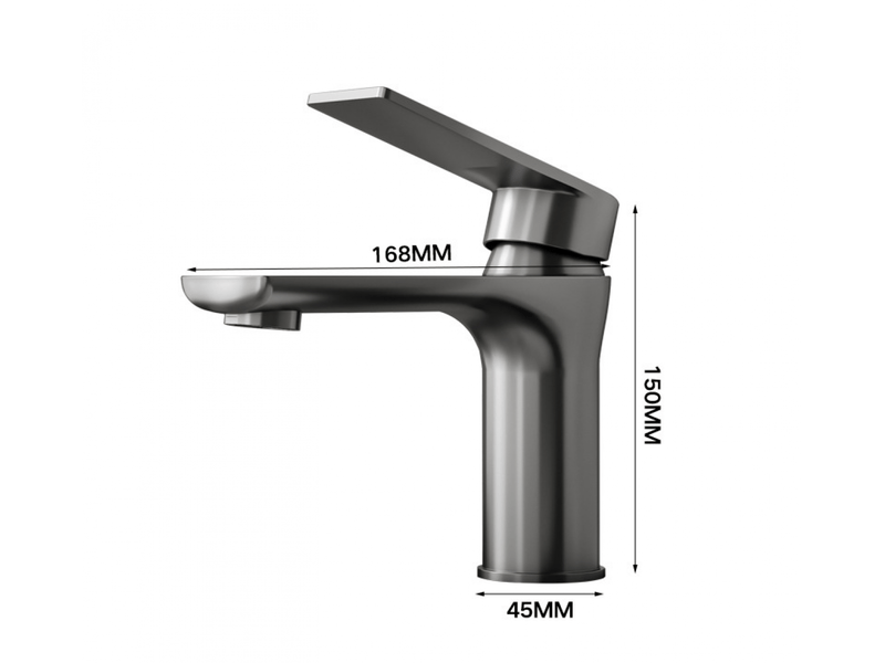  Robinet en acier inoxydable pour lavabos et éviers, eau chaude et froide, un tuyau d'arrivée d'eau de 60 cm.（acier inoxydable brossé）  - Conforama B
