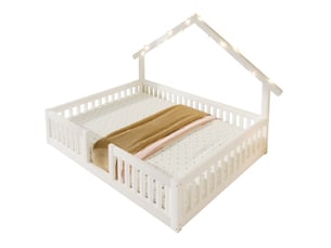 Lit cabane 140x200 cm VIVRYN coloris blanc