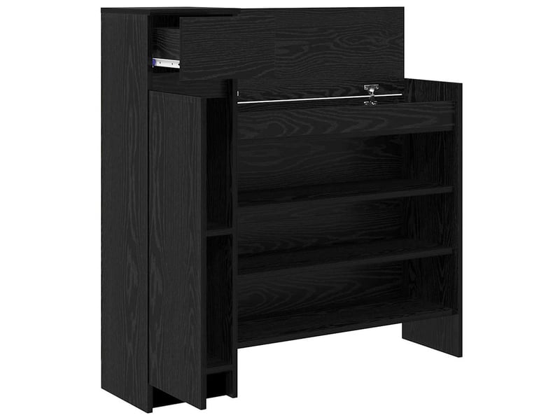  Banc à chaussures, meuble à chaussures 100,5x28x100 cm bois d'ingénierie shl6464  - Conforama E