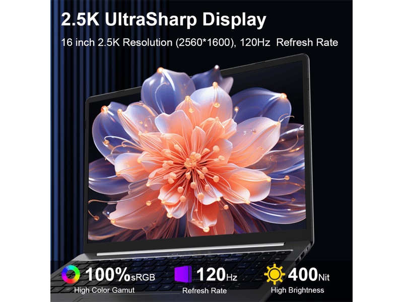  Pc portable ordinateur portable 16 pouces amd ryzen 5 5500u 16go ram 1to ssd windows 11  - Conforama B