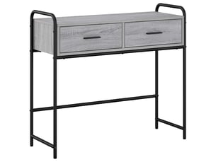 Vidaxl table console sonoma gris 90 x 33 x 80,5 cm bois d'ingénierie