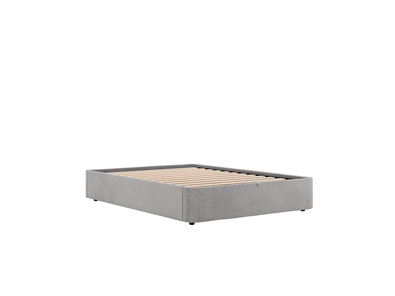  Sommier coffre gris nova 150x190 cm slome  - Conforama A
