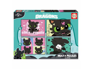 Puzzle dragon multivolet 4 puzzles 50 80 100 150 pieces