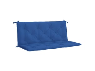Coussin de banc de jardin, coussin d'assise bleu 120x(50+50)x7 cm tissu oxford cf52672