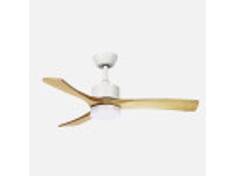  Ventilateur de plafond fabrilamp hellin dc blanchêtre 3 pales 106 cm 6 vitesses led 18 w télécommande 261791368 - Conforama B