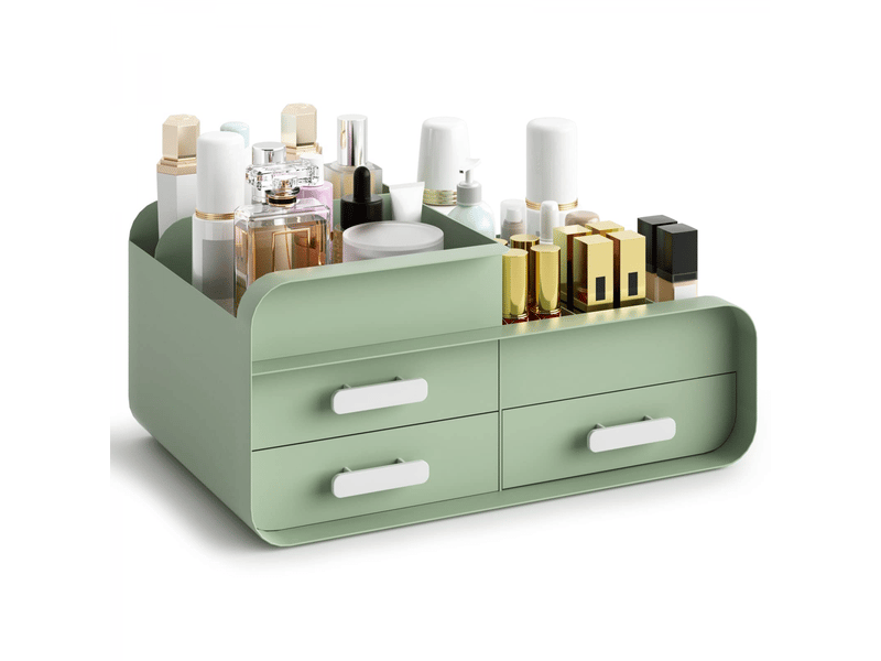  Boîte rangement maquillage organisateur - 3 tiroirs,rangement salle de bain pour pinceaux,maquillages,parfum et soins de la peau  - Conforama A