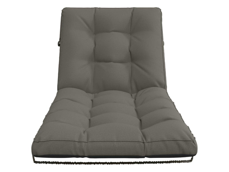 Coussin de transat, coussin pour bain de soleil vianen 100 % polyester gris 200 x 90 x 8 cm cf56313 - Conforama D