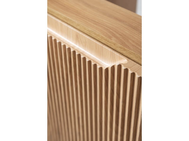  Meuble sous vasque suspendu avec panier à linge 2t novo l.120 cm effet chêne hikora  - Conforama W