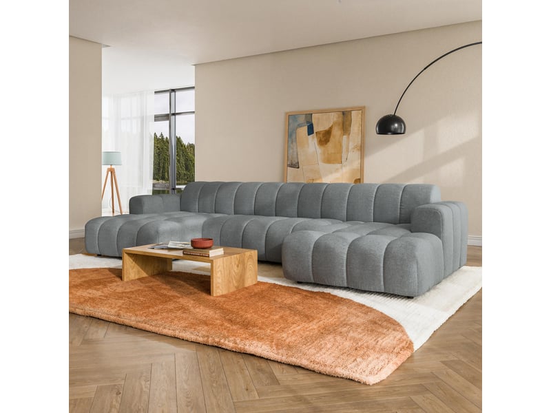  Canapé d'angle aenis, tkanina strukturalna gris  - Conforama B