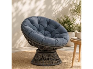 Coussin de chaise suspendue, coussin d'assise vianen 100 % polyester bleu cf54267