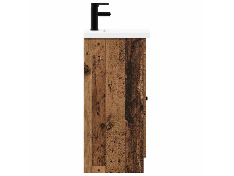 Meuble de salle de bain avec évier bois ancien shl6930 - Conforama E