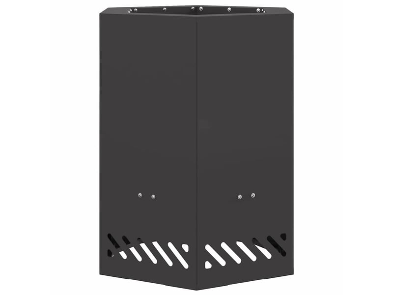  Brasero exterieur, foyer sans fumée noir 38x38x51 cm acier patiné shl450  - Conforama A