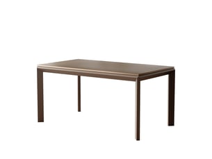 Table à manger extensible faro - 6-8 personnes - rectangulaire - 160x90x76 cm - noyer marron