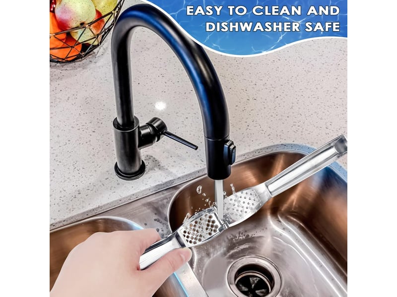  Ecrase ail manuel, extra fort et durable presse-ail, garlic press, hachoir à gingembre, facile à presser et utiliser et à nettoyer  - Conforama C