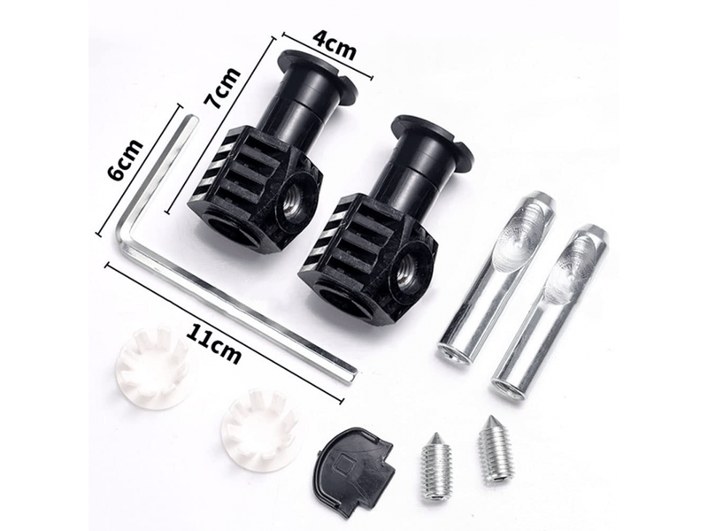  Kit de fixation universel pour wc suspendu, charnière de fixation, pour fixer solidement les wc suspendus (noir)  - Conforama B