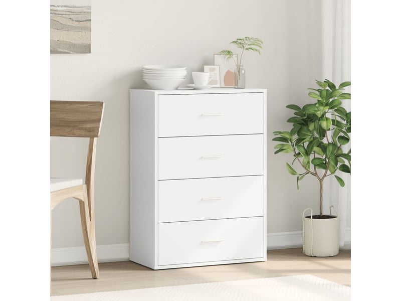  Buffet - bahut - meuble de rangement blanc 60x31x84 cm bois d'ingénierie  - Conforama C