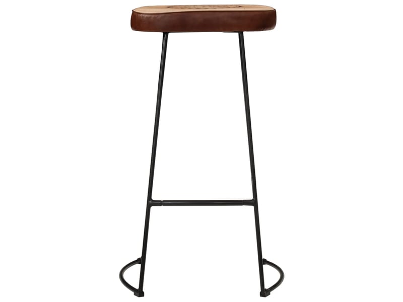  Lot de 2 tabouret de bar, chaise de bar marron foncé 44x37,5x78 cm  - Conforama C