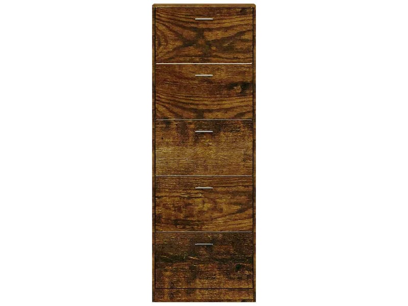  Meuble à chaussure | armoire à chaussures chêne fumé 59x17x169 cm bois d'ingénierie  - Conforama D