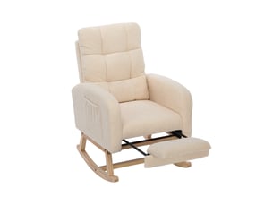 Fauteuil relax manuel DESVIAE  Tissu beige