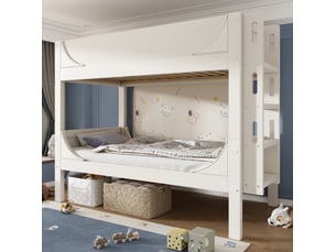 Lit superposé 2x90x200 cm <strong></strong> <strong></strong> coloris blanc