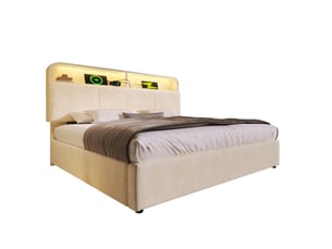 Lit coffre 140x200 cm HAUSS SPOLE   coloris beige