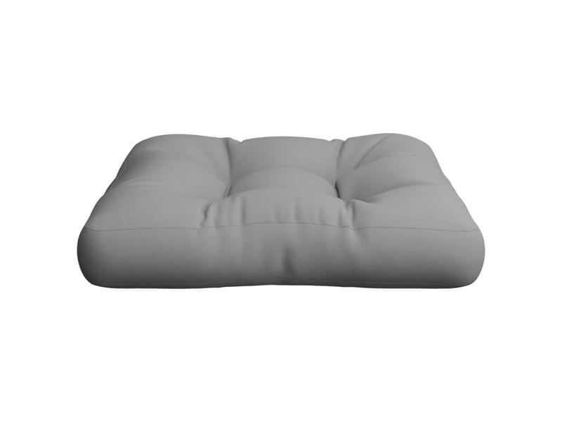  Coussin de palette, coussin de chaise, coussin de canapé gris 58x58x10 cm tissu cf55349  - Conforama E