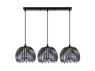Fabrilamp latina, réglette, moderne, 3 x e27, noir, 35-90 x 74 x 20 cm