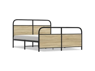 Lit 2 places 150x200 cm coloris marron