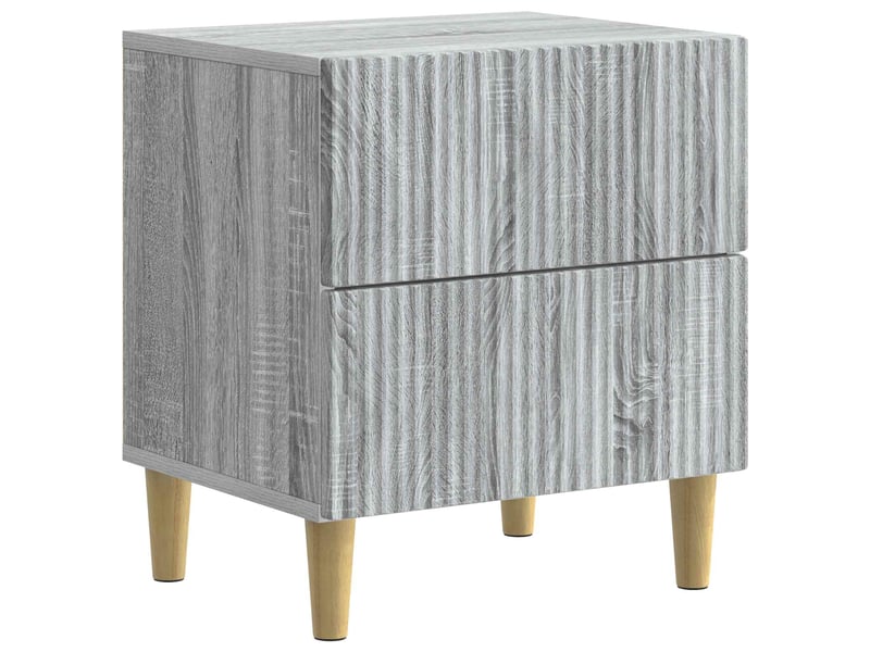 Table de chevet 2 pièces sonoma gris 43 x 34,5 x 48 cm - Conforama C