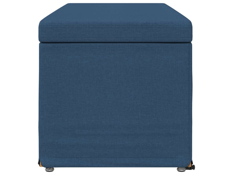 Tabouret de salon bleu 101x41x40 cm tissu et bois stratifié - Conforama E