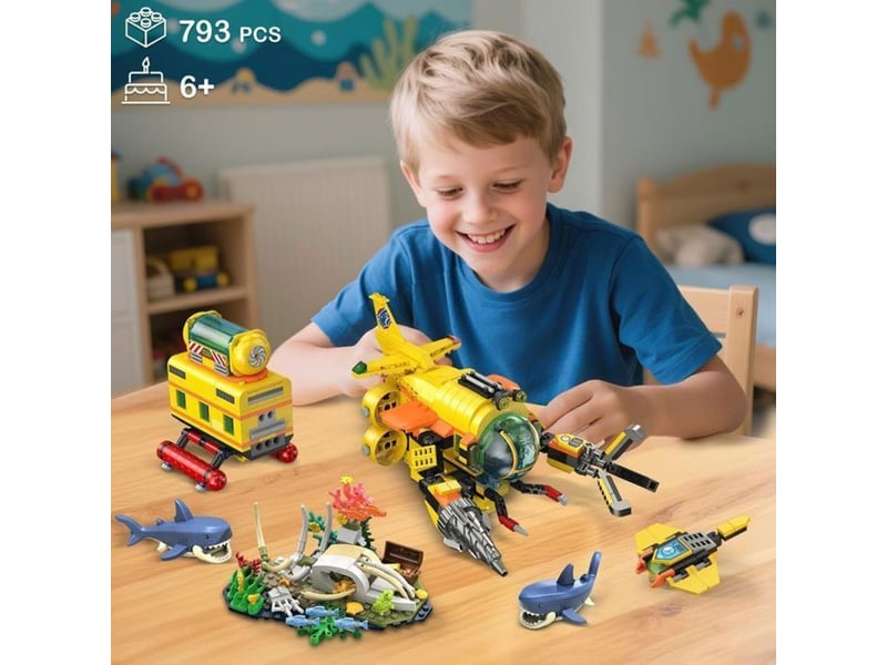  Caserne de pompiers en construction 775 pieces 6+ avec led  - Conforama B