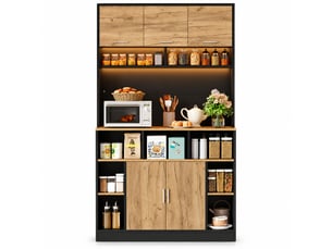 Buffet 5 porte(s)  0 tiroir(s) <strong></strong> <strong></strong> - 105 cm coloris noir 
