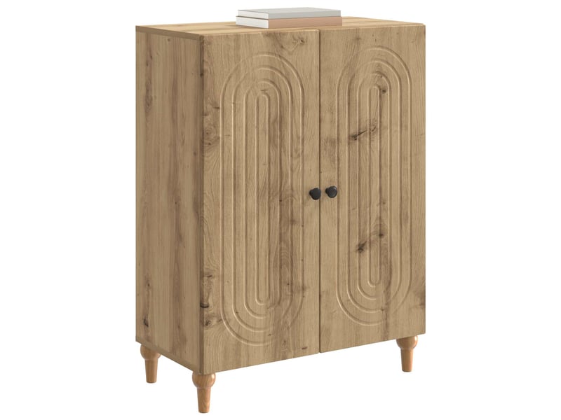 Buffet - bahut - meuble de rangement chêne artisanal 66 x 34,5 x 90 cm bois d'ingénierie - Conforama C