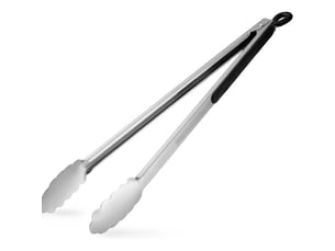 Pince de cuisine extra longue de 40.5 cm en acier inoxydable de qualité supérieure pour la cuisson, grillade, barbecue, buffet