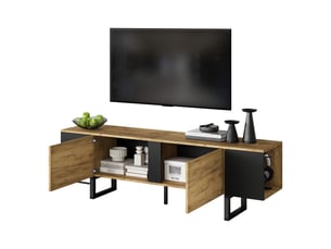 Meuble tv coloris naturel 180 cm <strong></strong> <strong></strong>