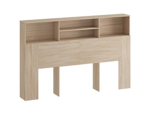 Lit avec rangement 160x200 cm <strong></strong> <strong></strong> coloris naturel