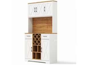 Buffet 2 porte(s)  2 tiroir(s)   - 105 cm coloris naturel 