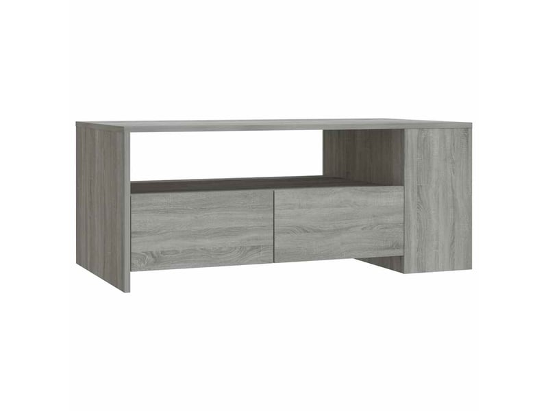  Table basse - table de salon - table à thé sonoma gris 102x55x42 cm bois d'ingénierie  - Conforama A