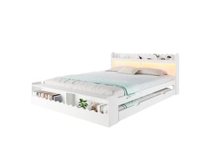 Lit gigogne 140x200 cm CozyNest coloris blanc